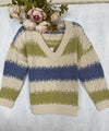919-bsw2284 Sweater Verde/Celeste