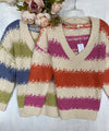 919-bsw2284 Sweater Fuccia/Naranjo